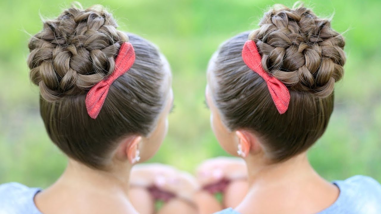 Pancaked Bun Of Braids | Cute Bun Model