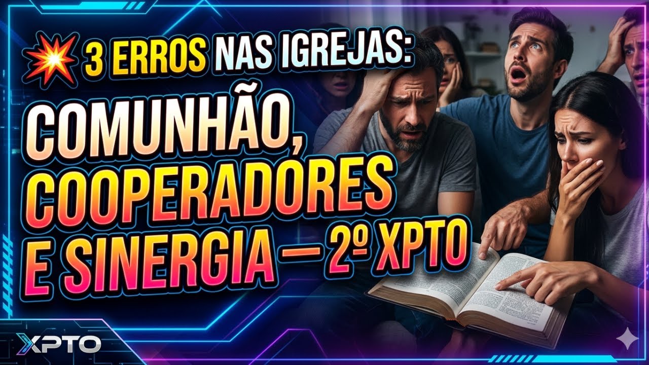 💥 3 ERROS nas IGREJAS: COMUNHÃO, COOPERADORES e SINERGIA — 2º XPTO