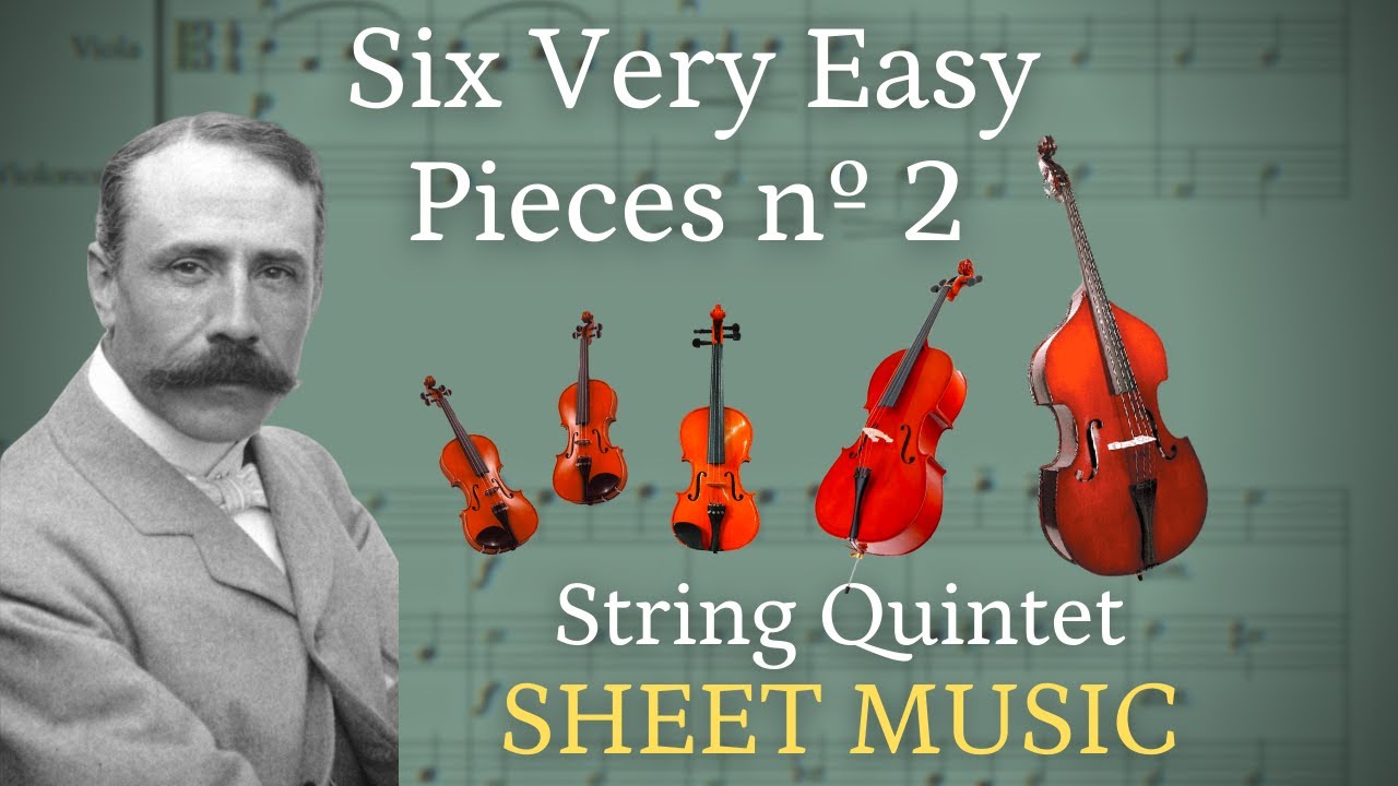 SIX VERY EASY PIECES nº 2 (Allegretto) - String Quintet SHEET MUSIC