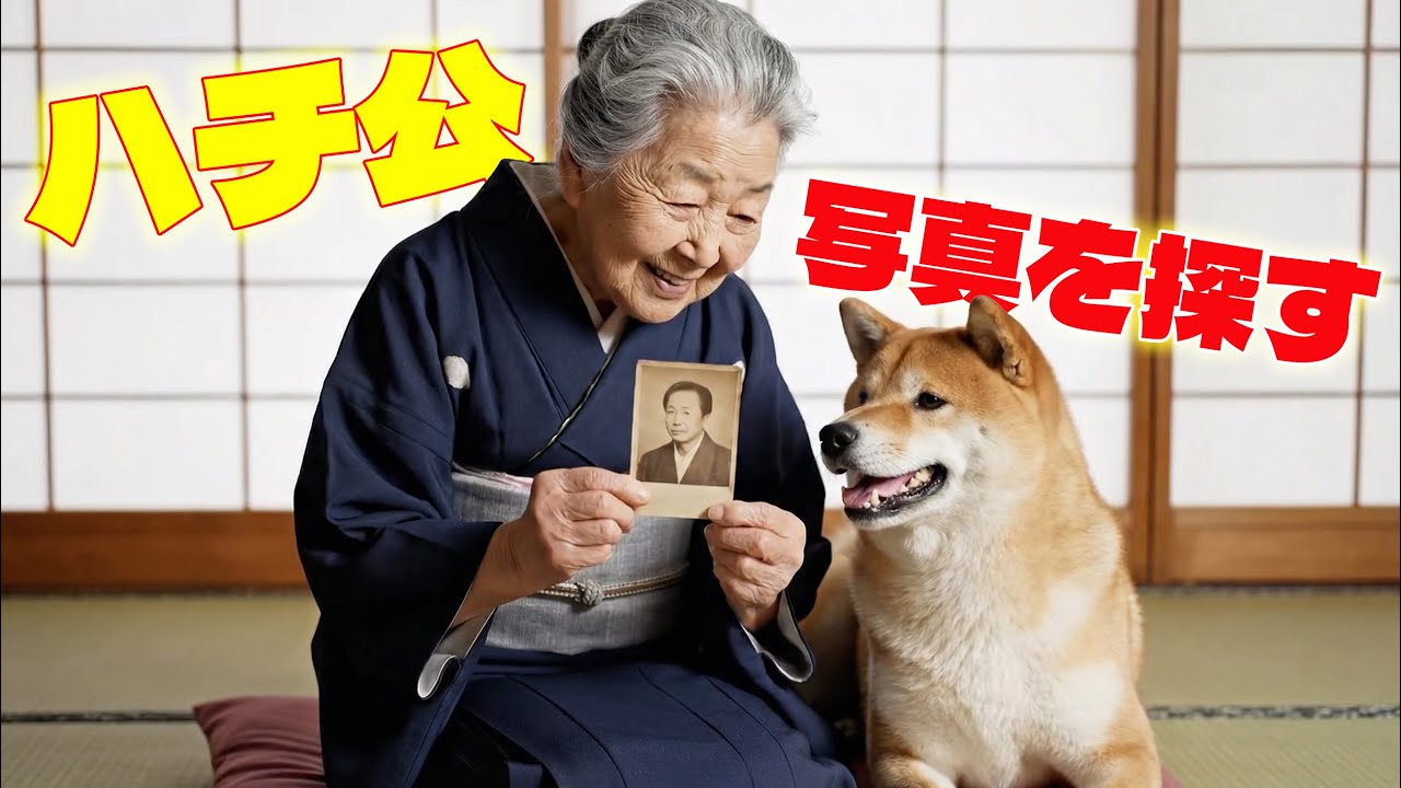 🌸🐕 ハチ公、風に消えた“最愛の写真”を追いかけて——おばあちゃんの涙を取り戻した奇跡の物語