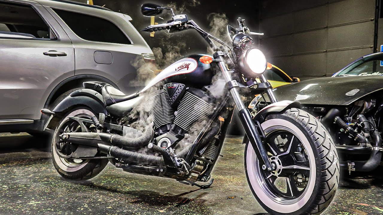 Heat Wrapping my Victory High-Ball’s Exhaust Black!