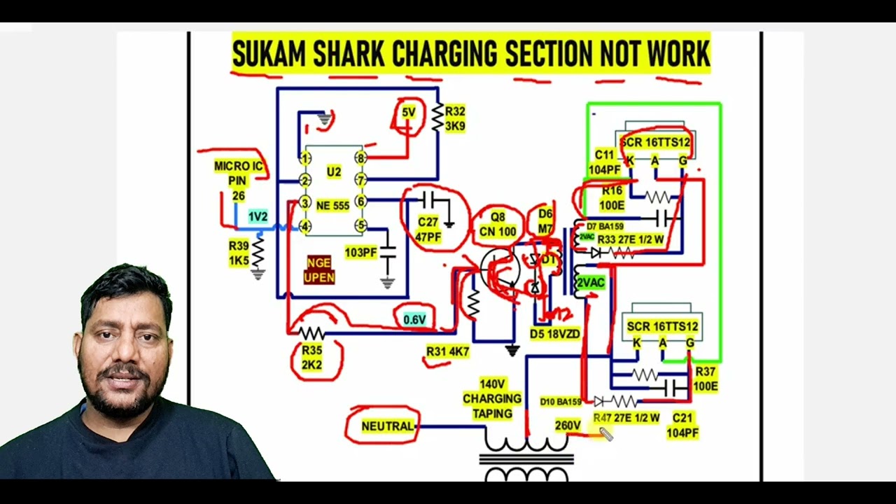 sukam shark charging problem solution