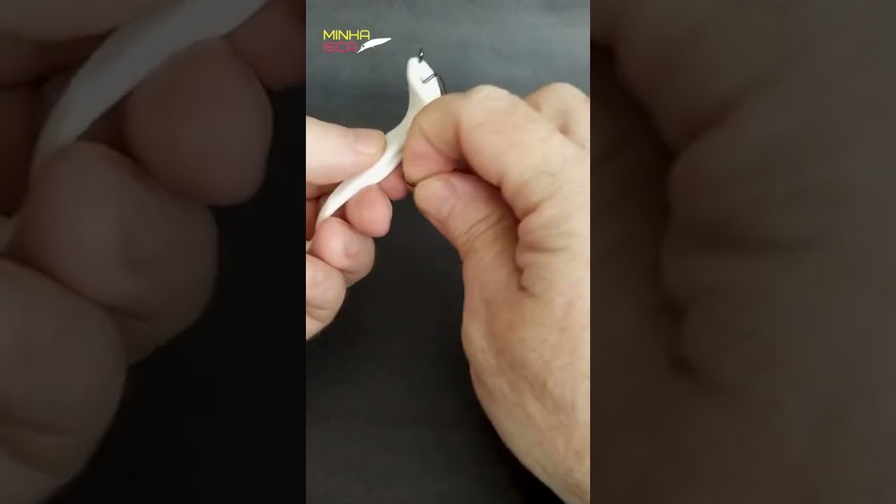 Isca soft anti-enrosco no anzol offset - MUITO F&Aacute;CIL