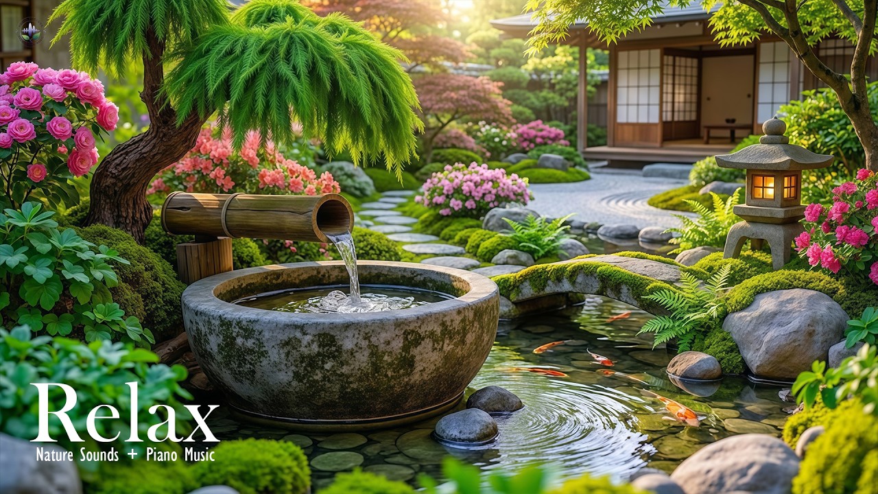 Relaxing Piano & Soothing Water Sounds 🌿 Anxiety Relief, Stress Release, Deep Sleep Music