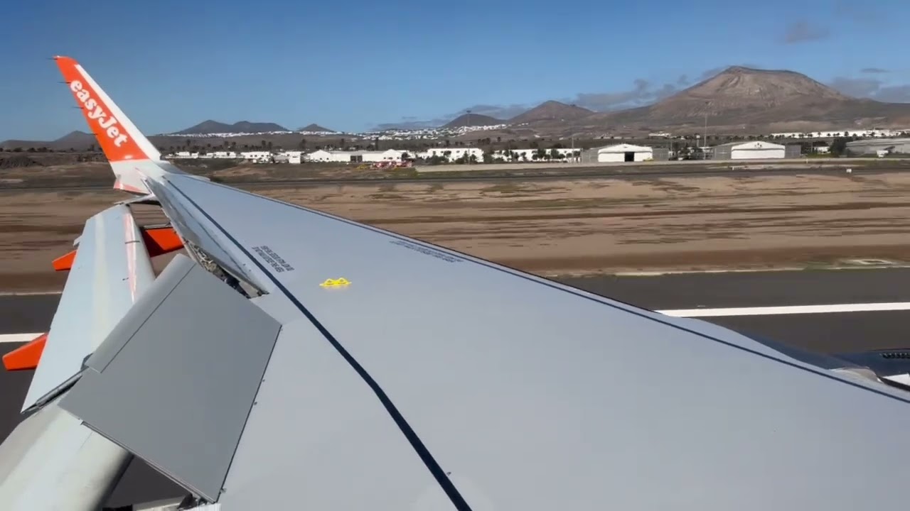 Lanzarote Arrecife Airport Full Landing ✈️✈️
