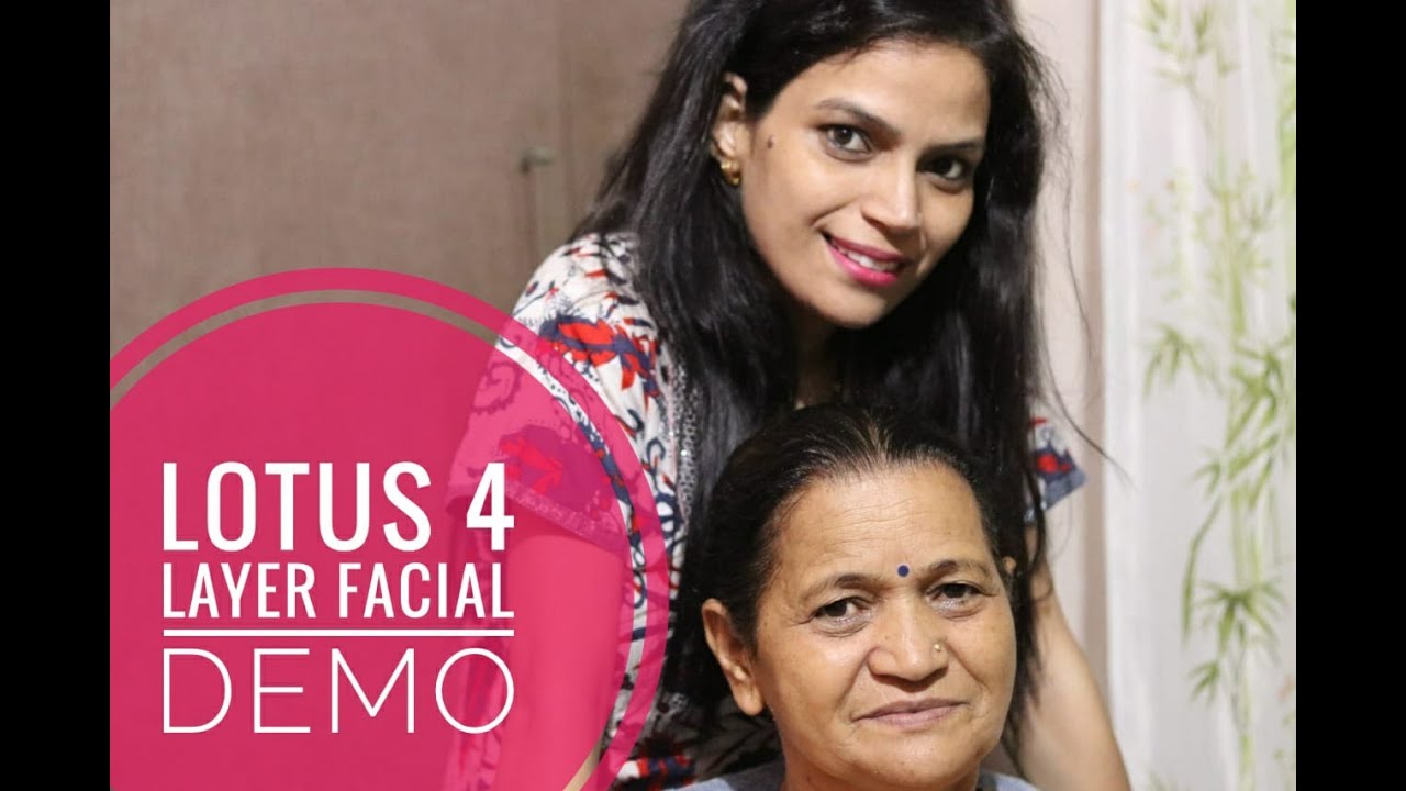 Lotus 4 Layer Professional advanced skin whitening Facial || Demo Video || Hindi