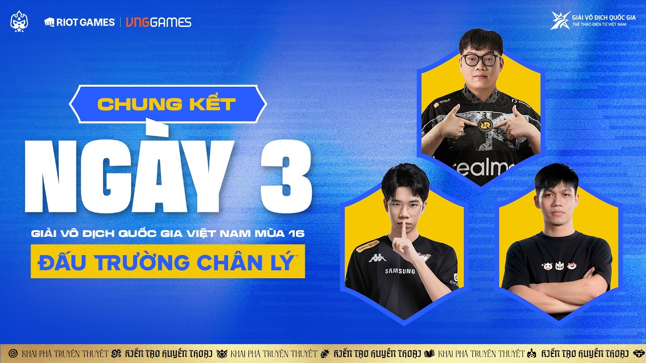 🔴 NG&Agrave;Y 3 &ndash; CHUNG KẾT V&Ocirc; ĐỊCH QUỐC GIA | RRQ YBY1, VP MARIS, RRQ ASTA1,... | ĐTCL M&Ugrave;A 16