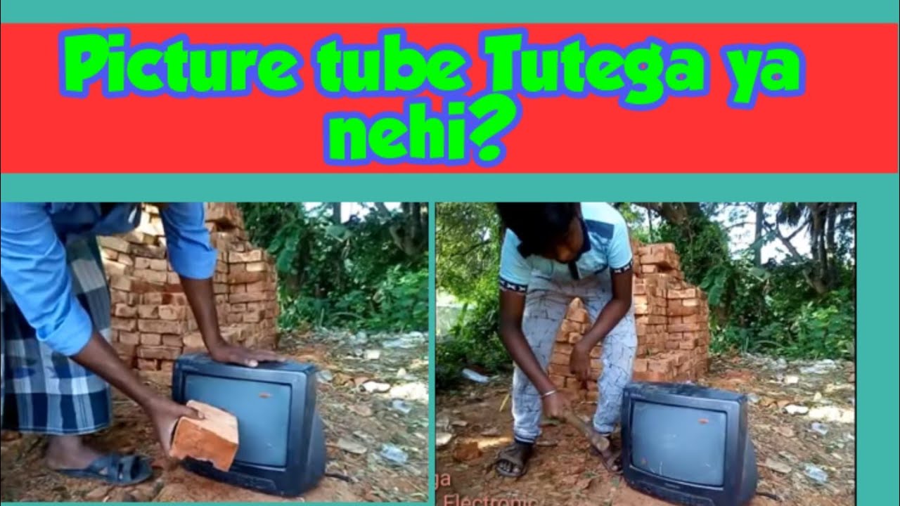 CRT Picture tube tutne ke kasish kia.// Colour tv picture tube hard test.