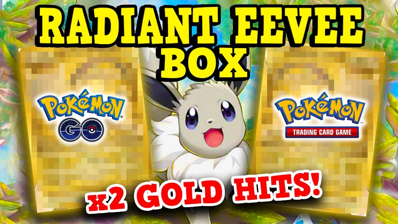 WE PULLED 2 GOLD CARDS!! Pokemon Go Radiant Eevee Box Opening