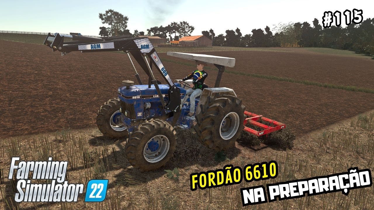 Coloquei o Ford 6610 no Cultivador/Fazenda Novo Horizonte/Farming Simulator 22 - Ep 115