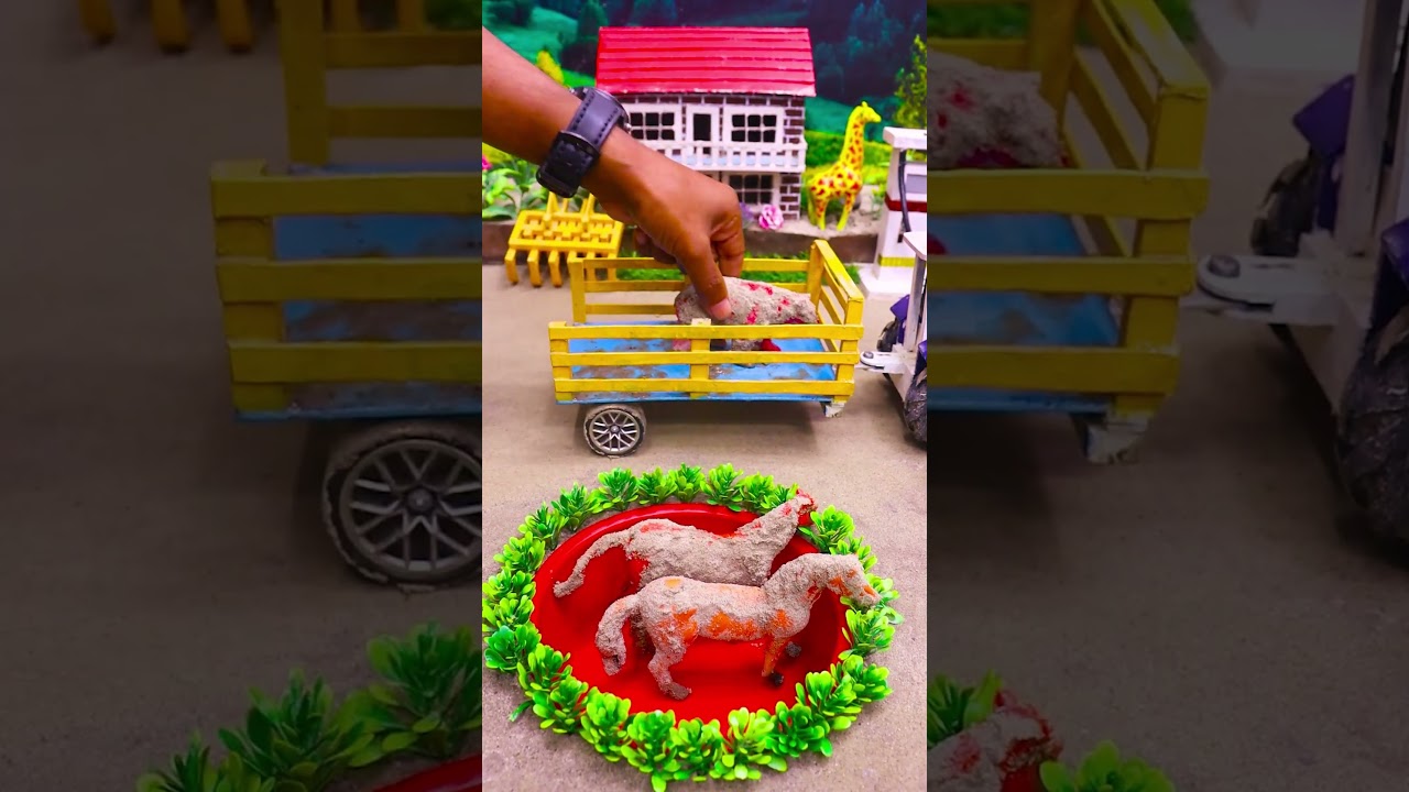 mini tractor video | mini water pump science project 