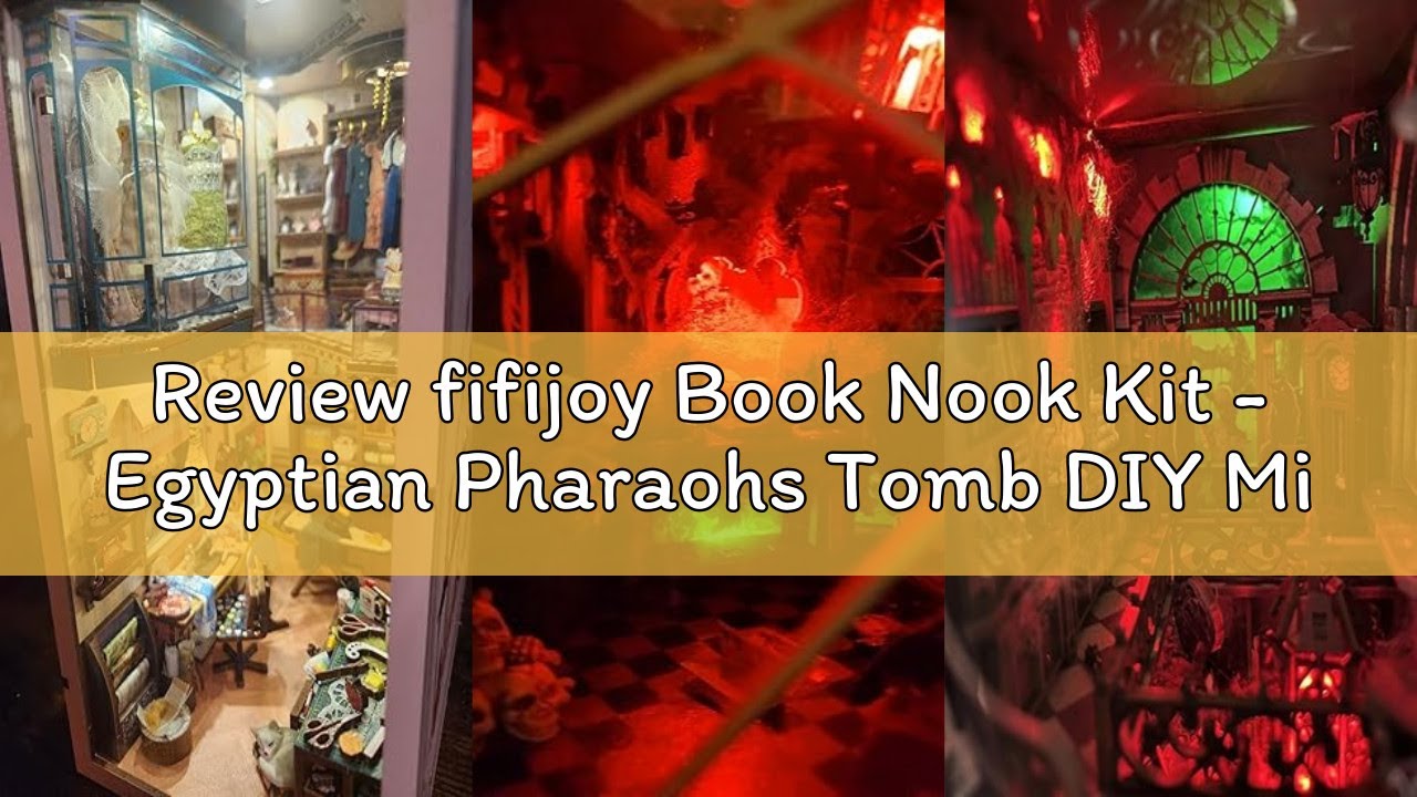 Review fifijoy Book Nook Kit - Egyptian Pharaohs Tomb DIY Miniature House Kit for Adults and Teens,