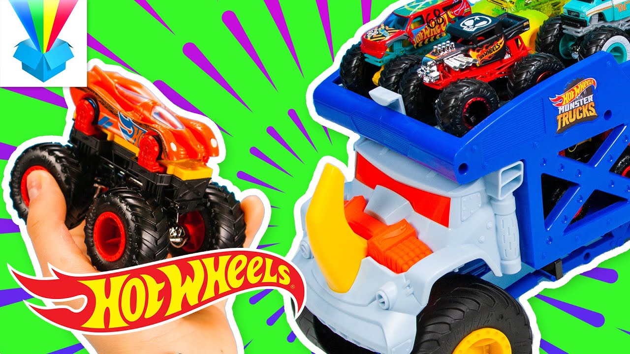 Kicsomi - ⚽ Csocsó ⚽: 🎁 Hot Wheels® Monster Truck Rino + Szörnykészítő 😎