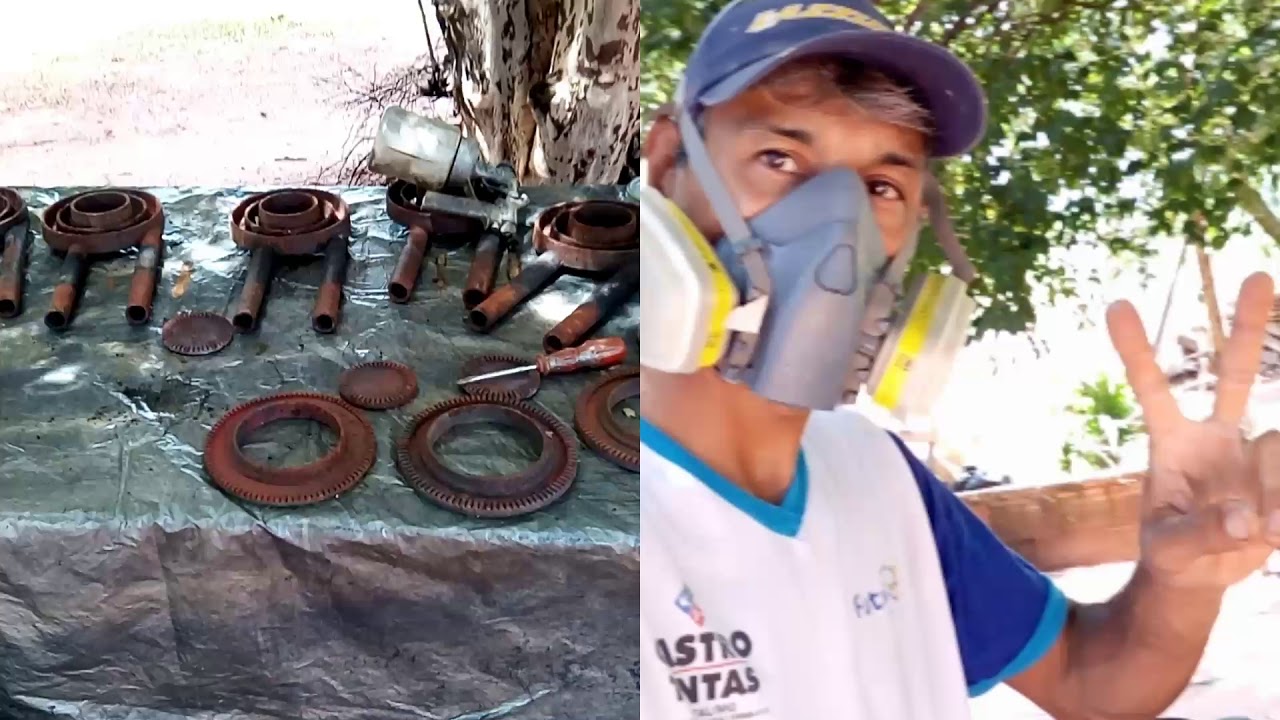 Fogão industrial, reformando.