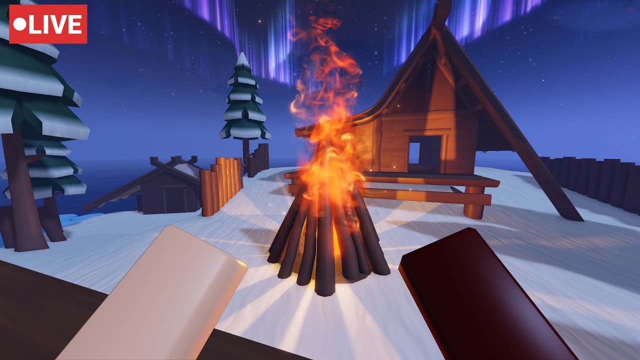 Live the comforting northern lights & to the sounds of fire and blizzard