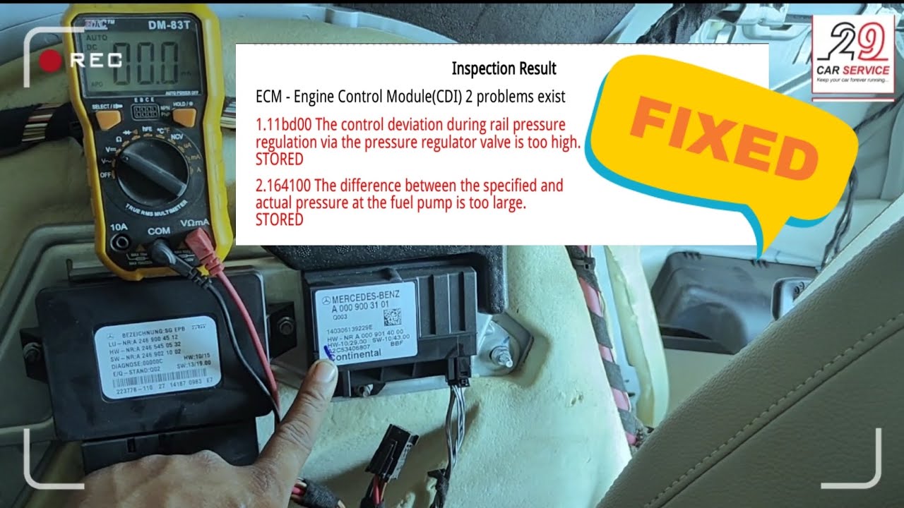 Mercedes GL 350 fuel pump control module location#rail pressure #mercedes #29carservice #mercedes