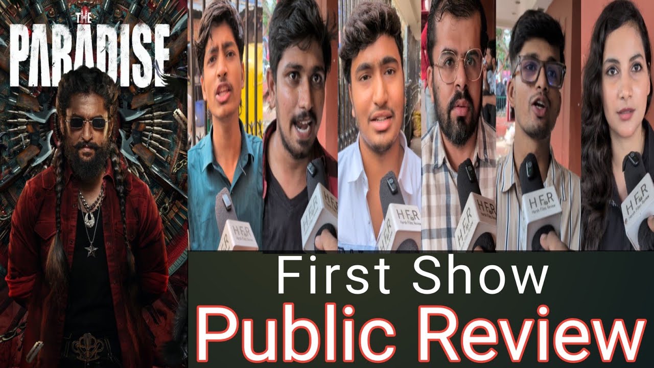 The Paradise Public Review First Show || Nani || The Paradise Movie Public Talk Hindi Audience 