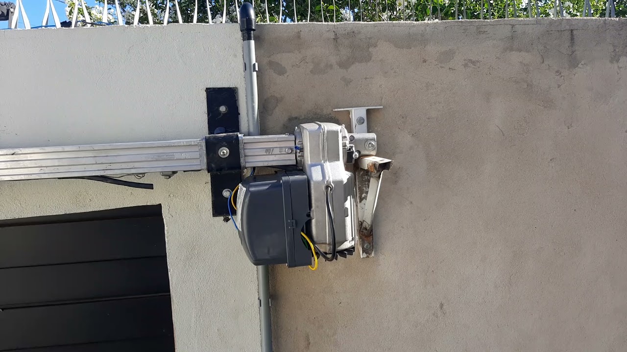 Como instalar um motor deslizante como motor interno e o portão no lado de fora. PPA