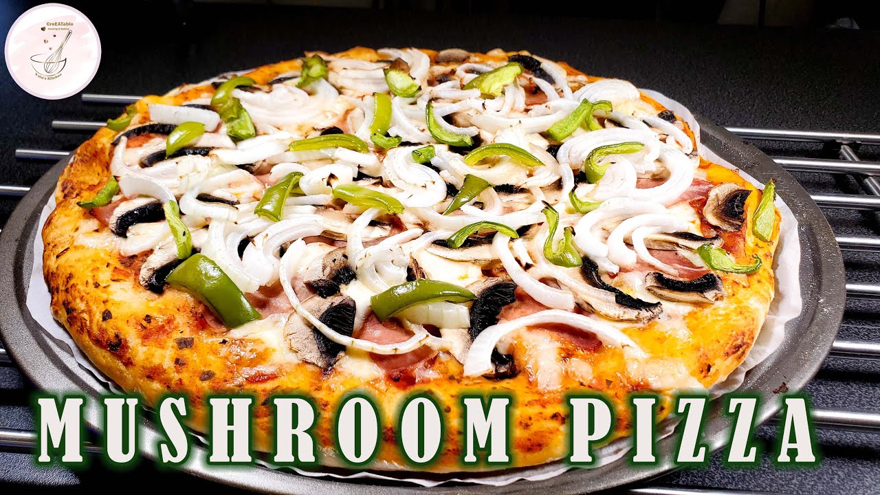 Homemade White Mushroom Pizza  | Domowa Pizza z Pieczarkami | CreEATable Pola's Kitchen