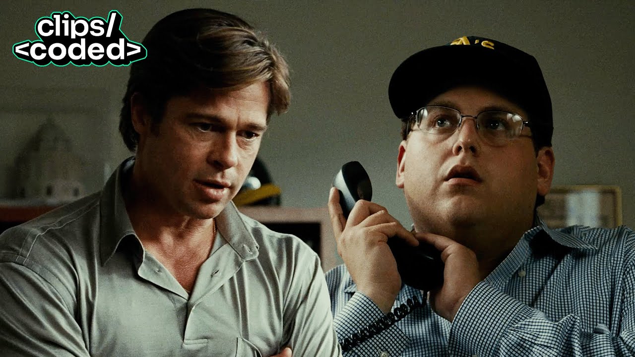 moneyball (2011) - billy & peter playing chess with mlb trades