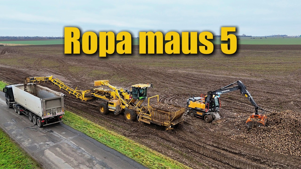 ! Ropa maus 5 in action ! excavator in mud and lot more !