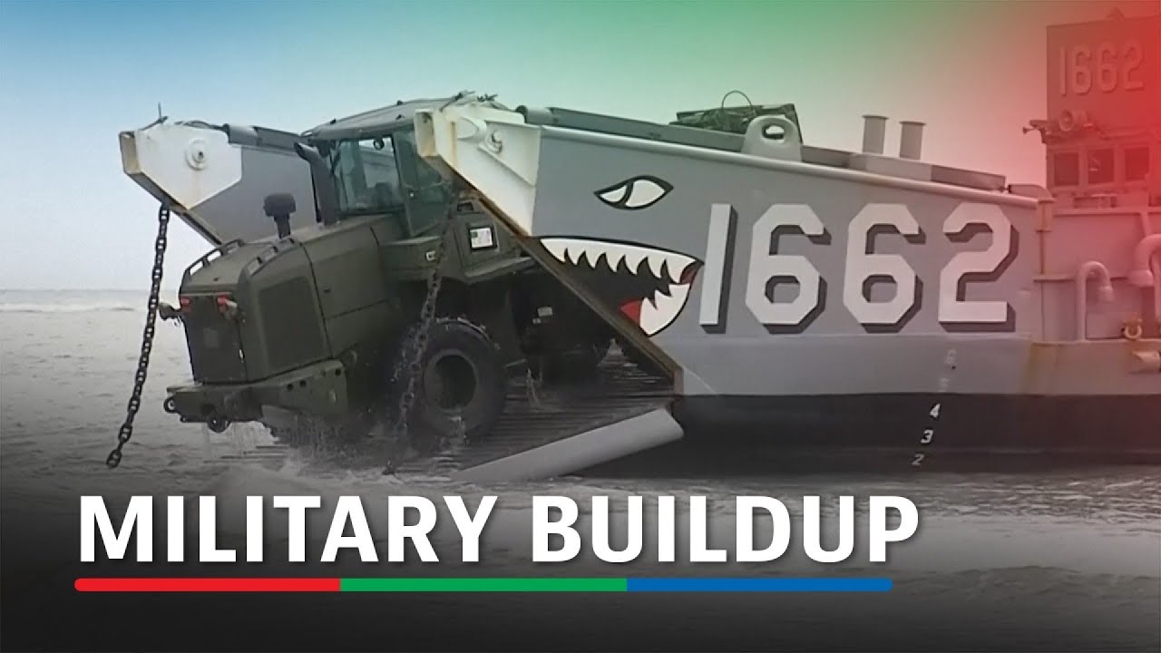 US rolls out vehicles, equipment on Puerto Rico beach as military buildup intensifies | ABS-CBN News