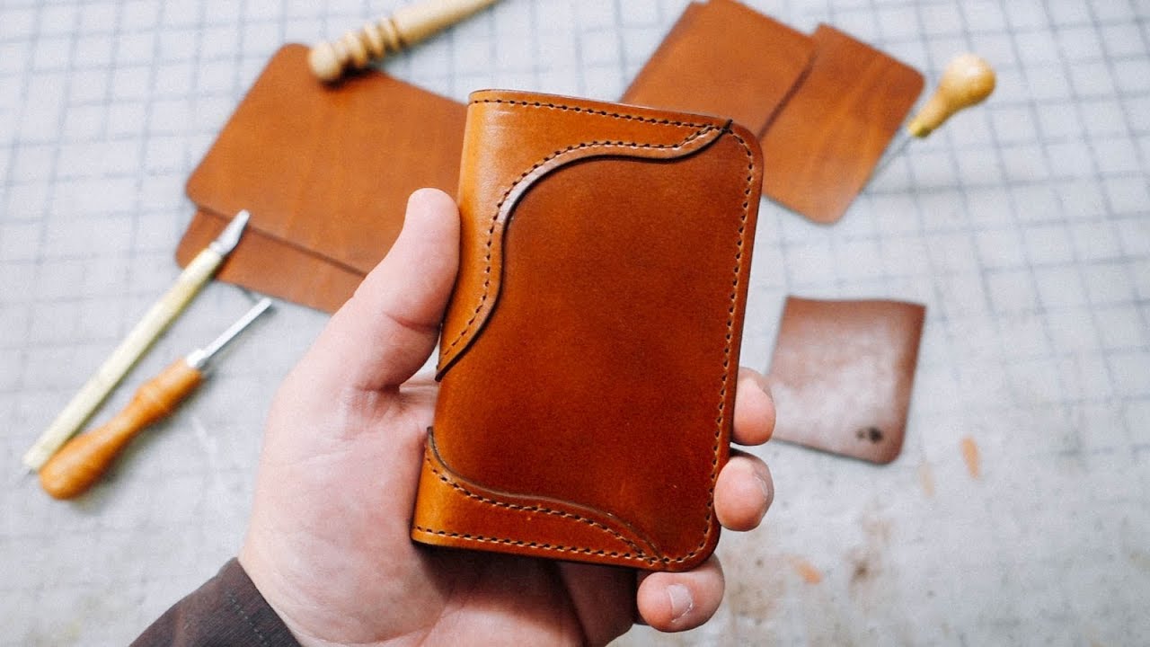 Making a Western Inspired Vertical Leather Wallet