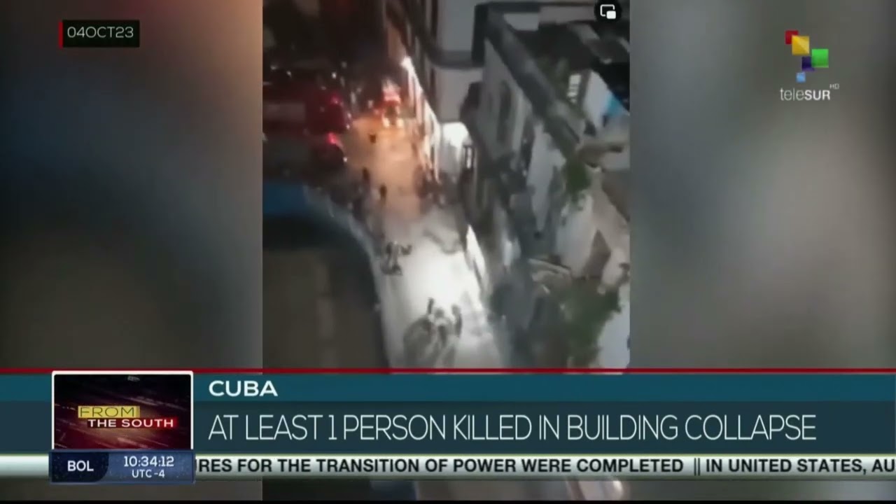 Building collapse reported in Havana, Cuba