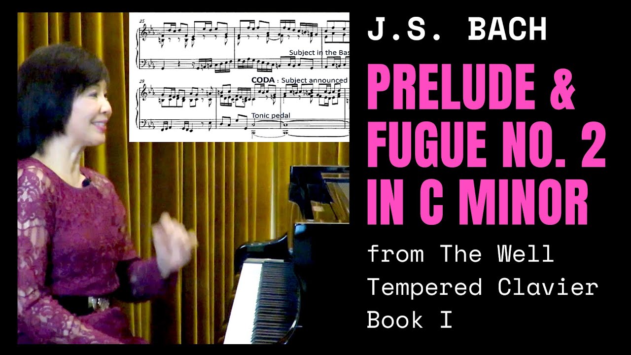 Piano Lesson - J.S. Bach: Prelude and Fugue No. 2 in C minor (Book 1), by Josephine Koh