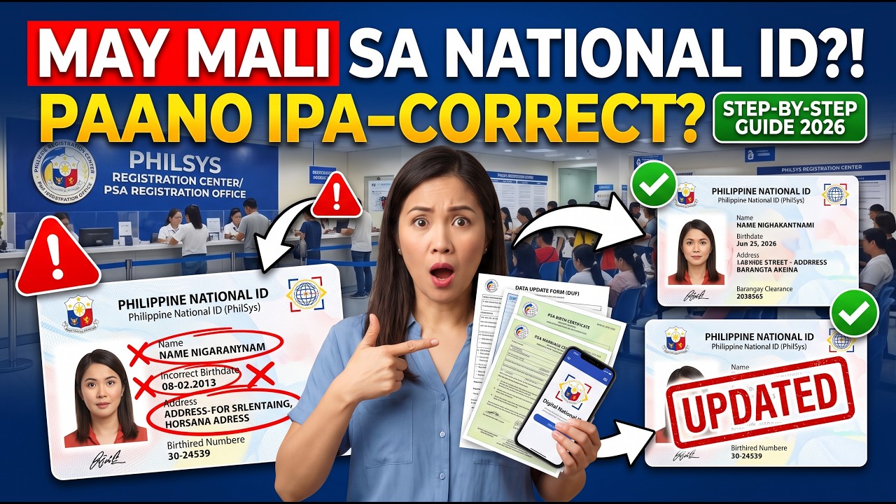 Paano Magpa-Correct ng National ID (PhilSys) | Step-by-Step Guide 2026