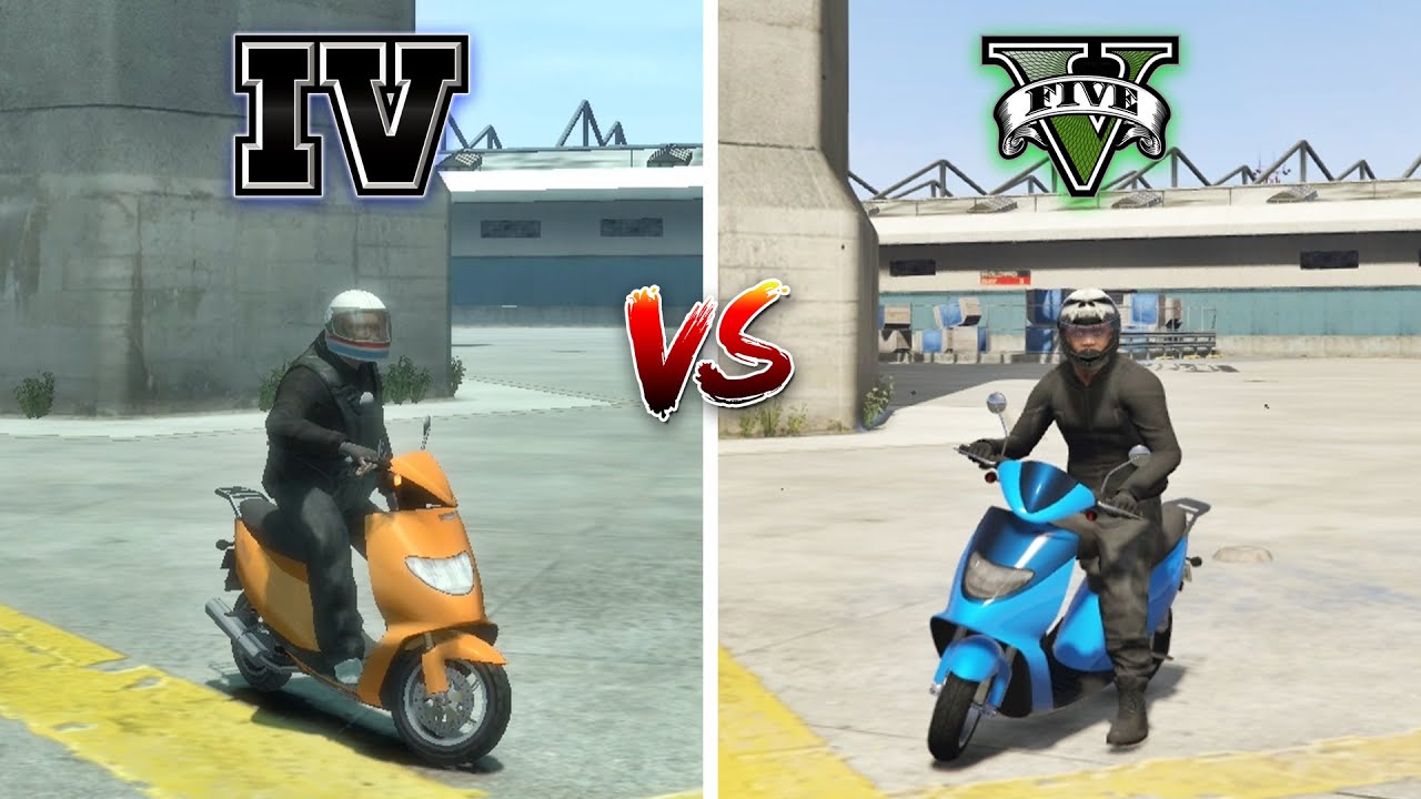 GTA 5 FAGGIO SPORT VS GTA 4 FAGGIO (WHICH IS BEST?)