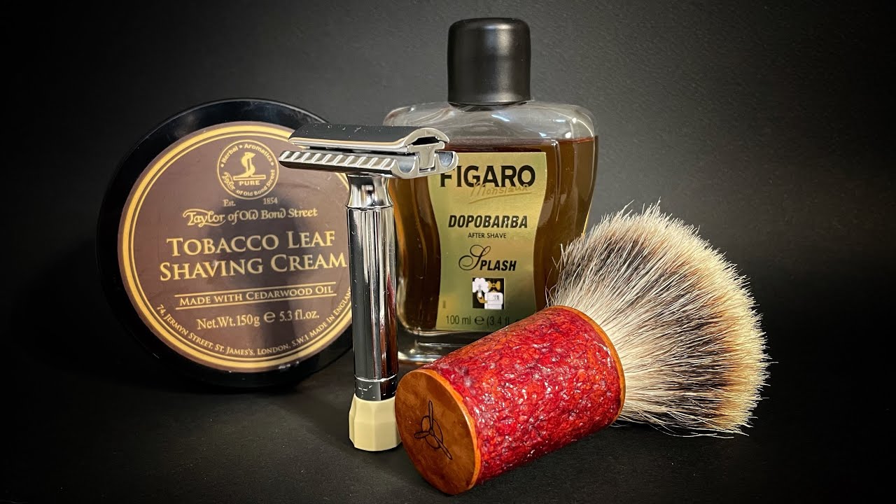 💈Merkur Progress 500💈Tobs Tobacco Leaf💈Figaro Monsieur💈Brush Andreas Tsironis