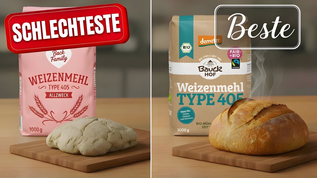 8 Mehlmarken BEWERTET Vom Schlechtesten zum Besten (Die Meisten Sind GEBLEICHT)