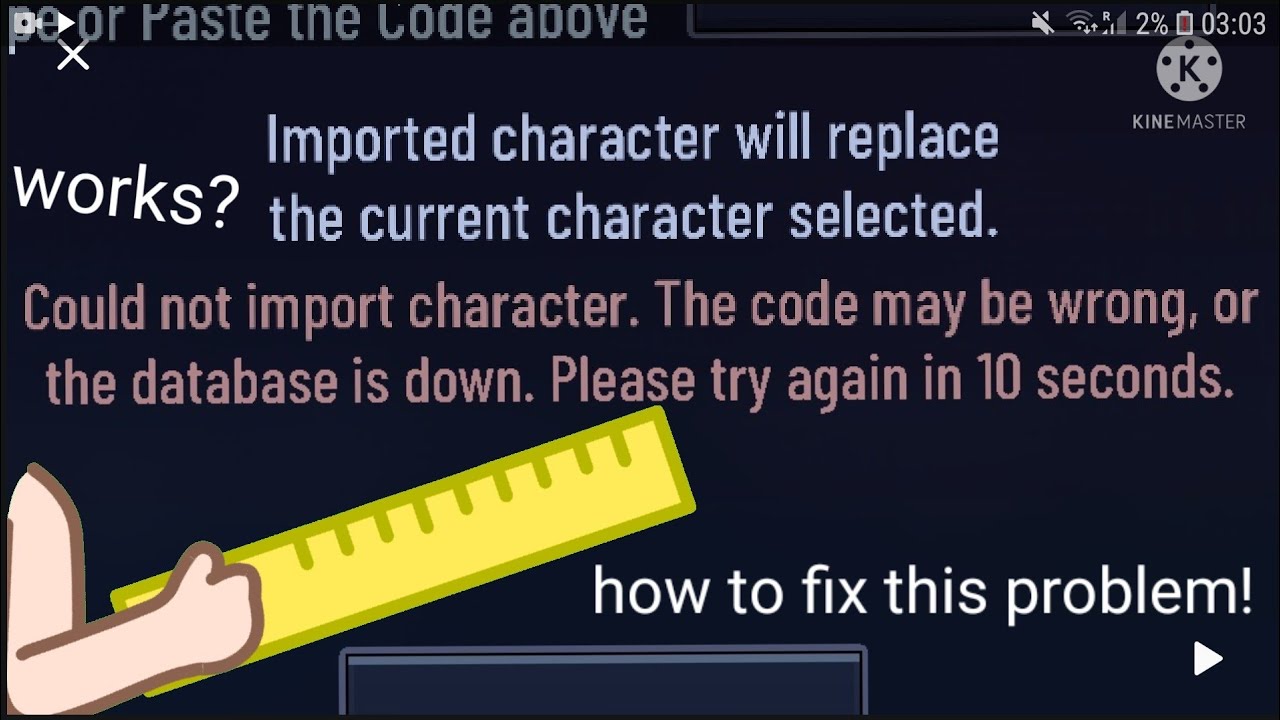 How to fix the import problem +how to get online export/import (doesn't work)