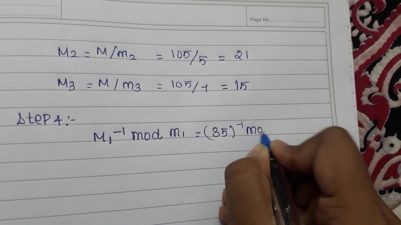 Chinese remainder problem in CNS in Tamil