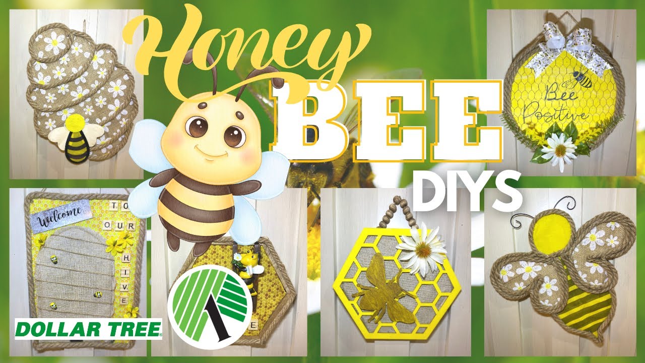 🐝 ADORABLE New BEE Dollar Tree DIYS & Hacks for Summer! Dollar Tree Bee Wreath DIY