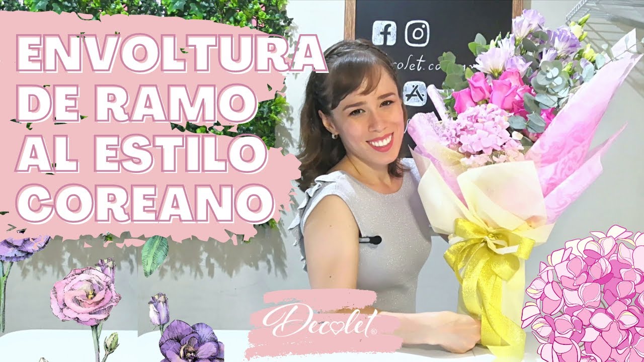 COMO ENVOLVER UN RAMO AL ESTILO COREANO 💐💐