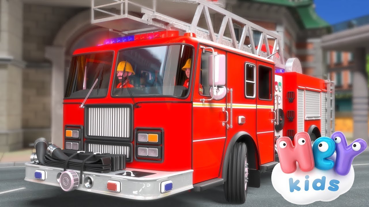 Wóz Strażacki piosenka 🚒 Bajki i piosenki dla dzieci - HeyKids po polsku