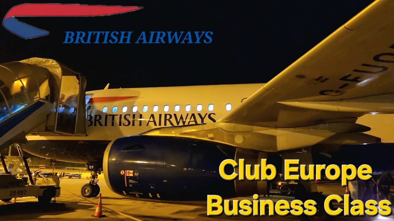 British Airways BA499 | Lisbon to London Heathrow in Club Europe | Airbus A319 Business Class