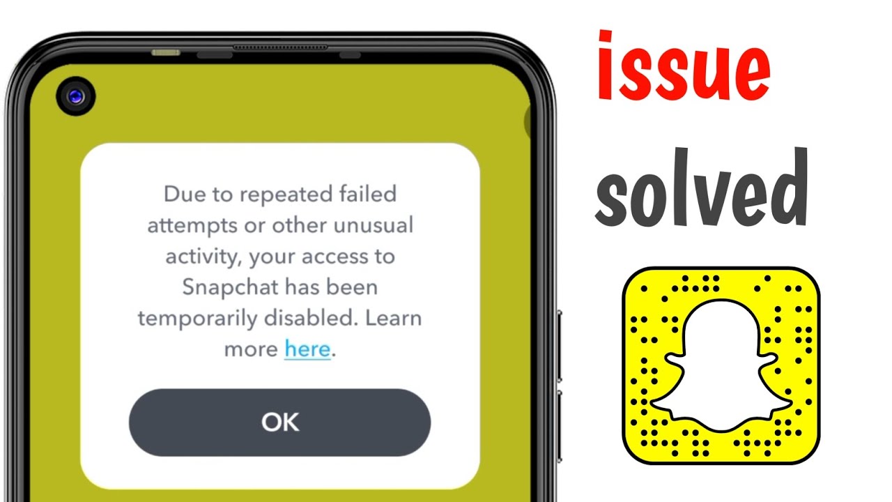 Snapchat Login Problem Fix | Repeated Failed Attempts Error