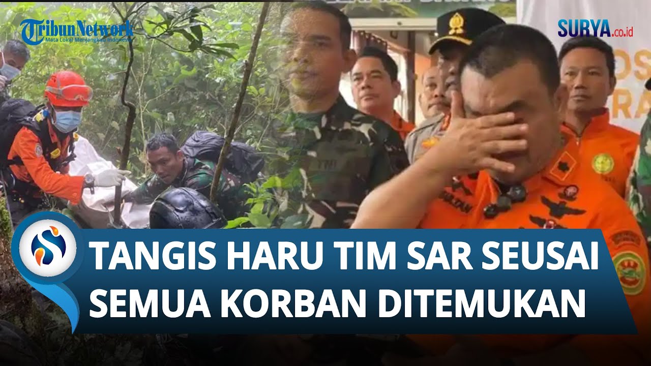 Tangis Haru Tim SAR saat 10 Korban Pesawat ATR 42-500 Berhasil Ditemukan