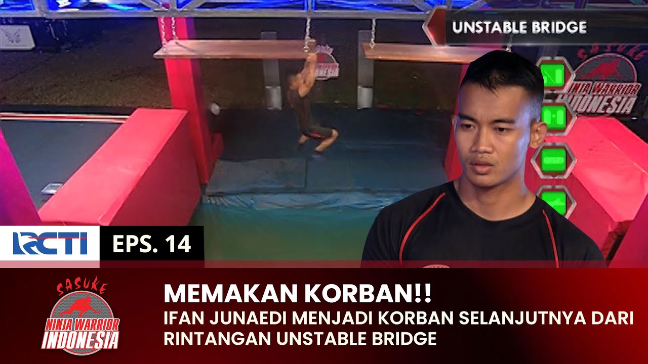 KORBAN SELANJUTNYA! Ifan Junaedi Gagal Di Rintangan Unstable Bridge | SASUKE NINJA WARRIOR | PART 1