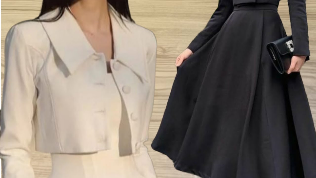 تفصيل بليزر بقصة برينسيس وجيبه كلوش وتوب طقم رااائع جدا