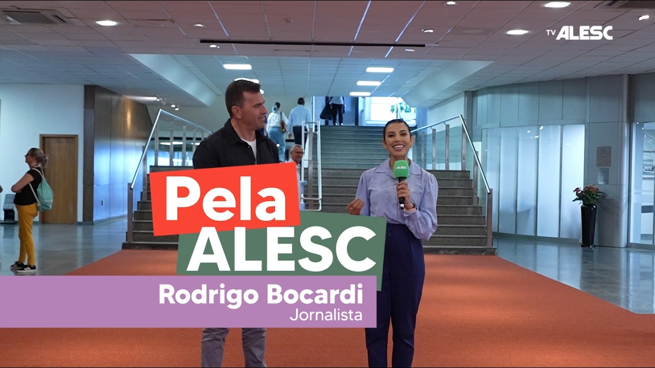 Pela Alesc - Jornalista Rodrigo Bocardi visita a Assembleia - 13/03/26