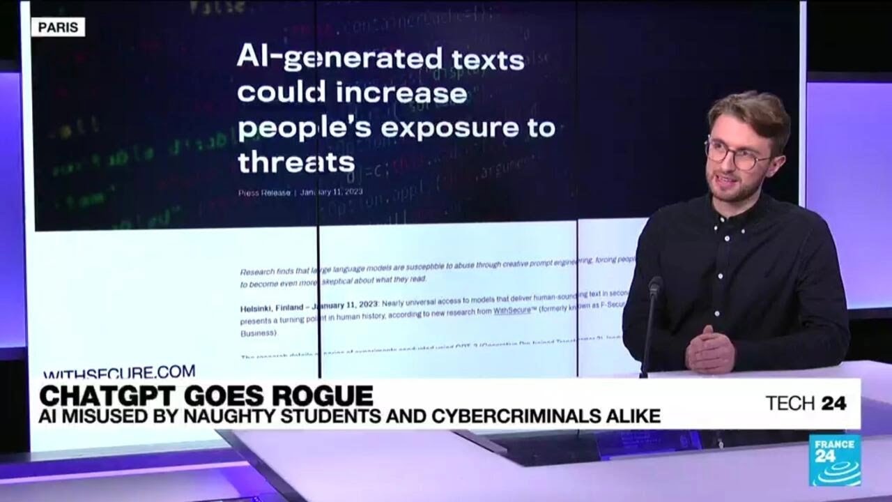 ChatGPT: Cybercriminals salivate over world-beating AI chatbot • FRANCE 24 English