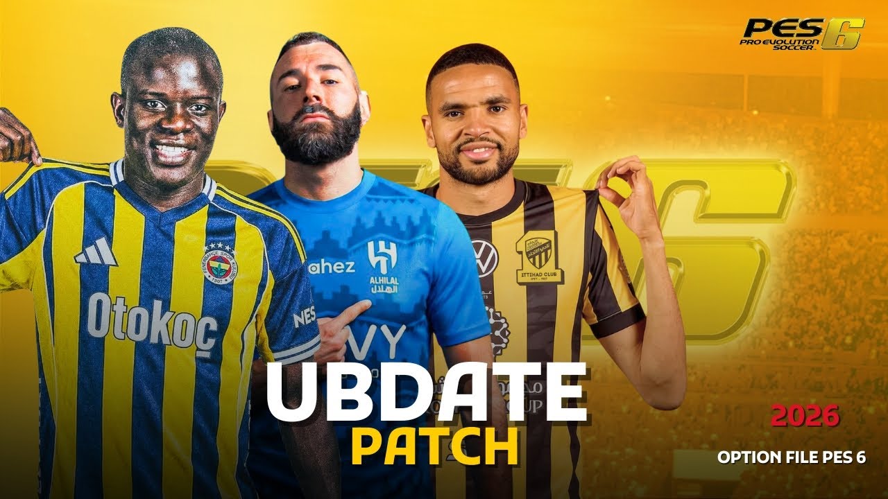 🚨تحديث باتش الدوري المصري و دوري أبطال افريقيا لبيس 6 برابط مباشر ميديا فاير 🔥🔴