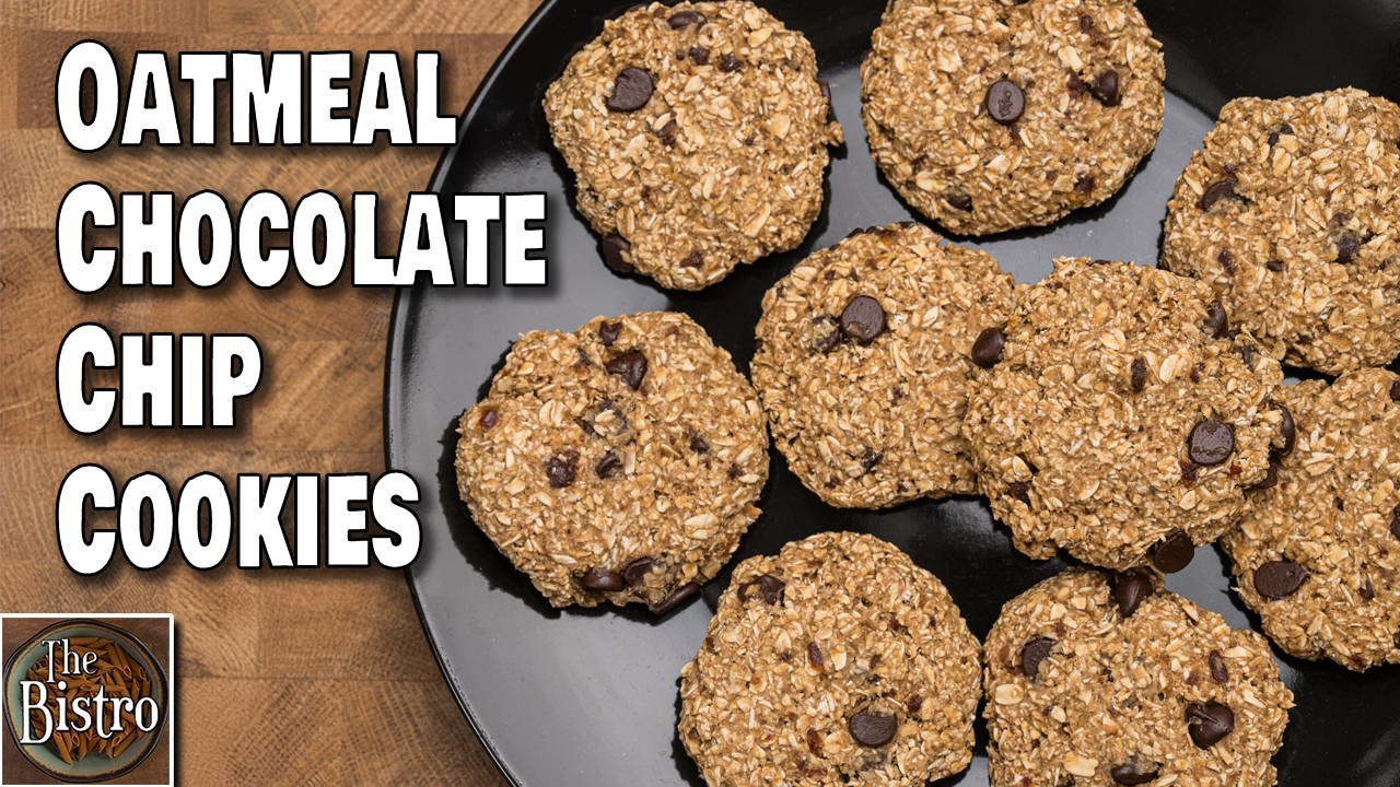 Oatmeal Chocolate Chip Banana Peanut Butter Cookies:  Vegan Gluten Free