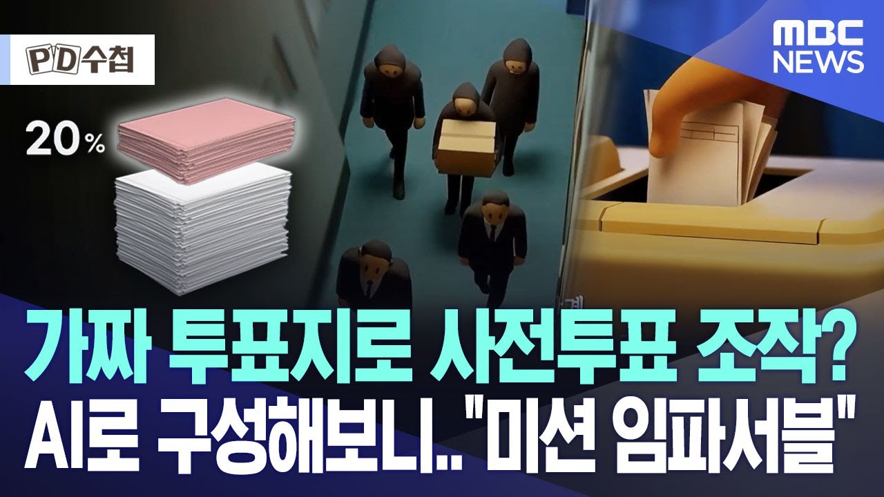 가짜 투표지로 사전투표 조작? AI로 구성해보니..