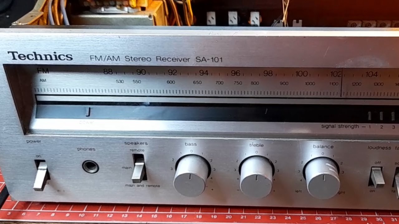 Technics SA-101 FM/AM Stereo Receiver - Reparación... ★LEDFACIL★