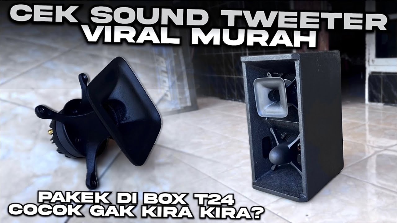 SIAP BUAT BATTLE !! CEK SOUND TWEETER VIRAL DI BOX SOUND T24